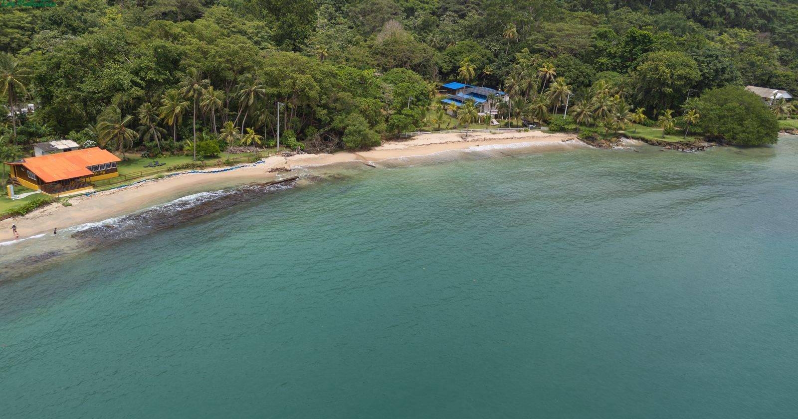 A white sand cove on the coast